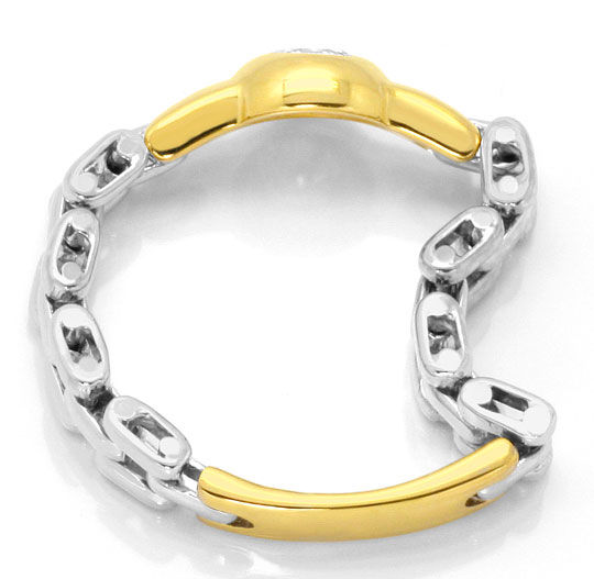Foto 3 - Ketten Diamant-Ring 0,26 River Brillant Gelb Weißgold, S4464