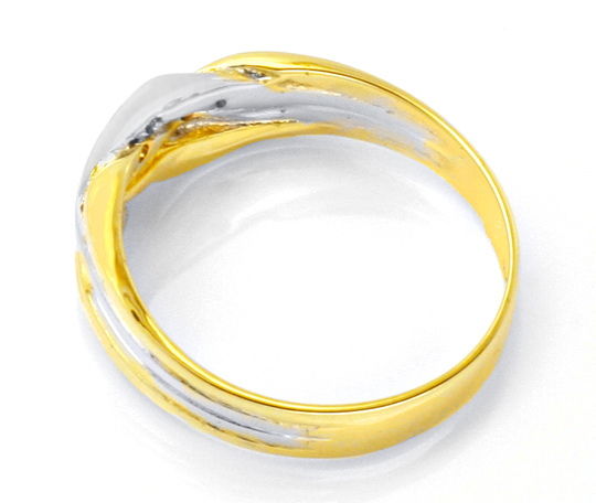 Foto 3 - Moderner Diamant-Ring Gold 14Karat Zweifarbig, S6066
