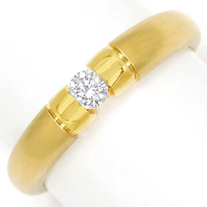 Foto 2 - Toller Gold Spann Ring mit 0,20ct River Brillant in 14K, S9540