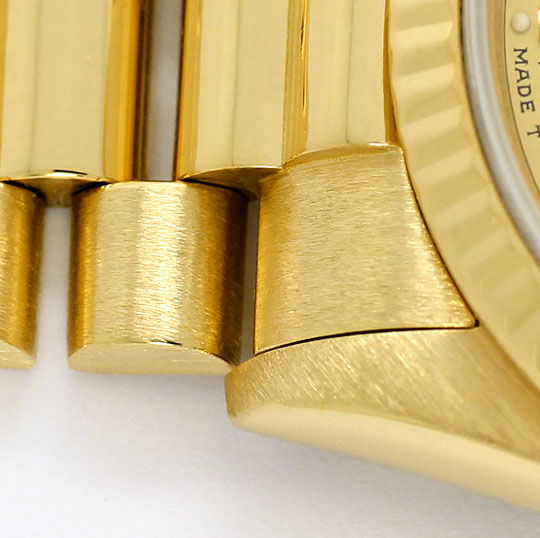 Foto 4 - Rolex Datejust Präsidentband Gelbgold Medium Armbanduhr, U2139